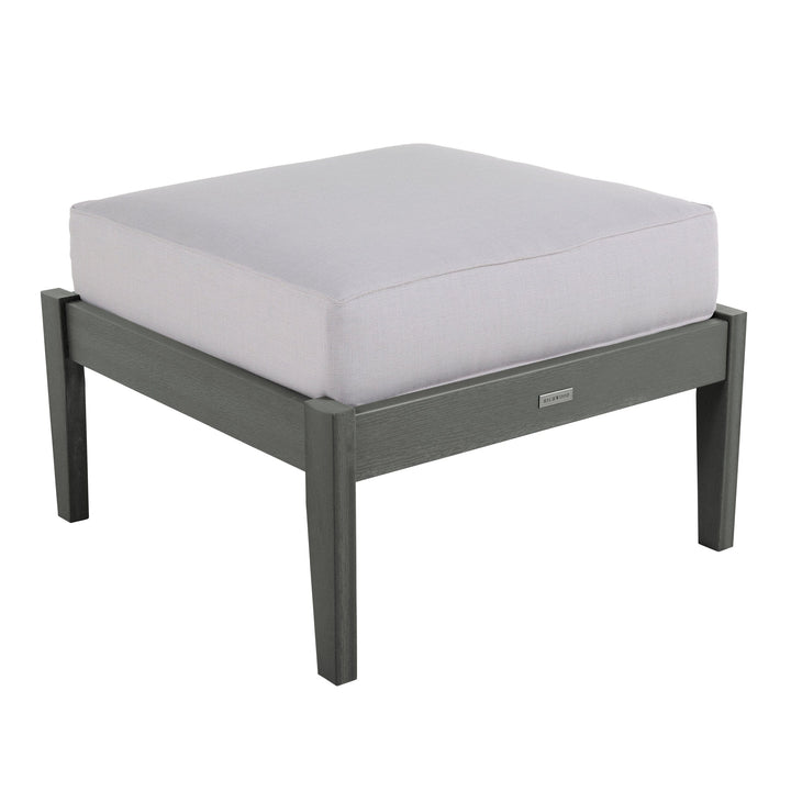 Lehigh Deep Seating Ottoman Deep Seating Highwood USA Bliss Linen Coastal Teak