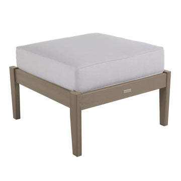 Lehigh Deep Seating Ottoman Deep Seating Highwood USA Bliss Linen Woodland Brown