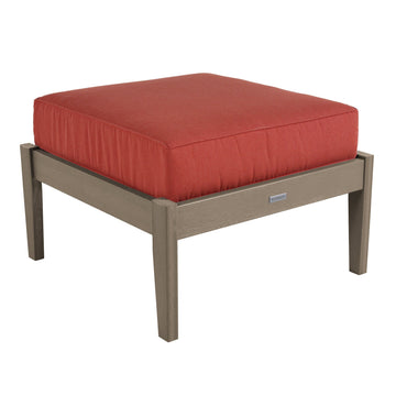 Lehigh Deep Seating Ottoman Deep Seating Highwood USA Canvas Persimmon Woodland Brown