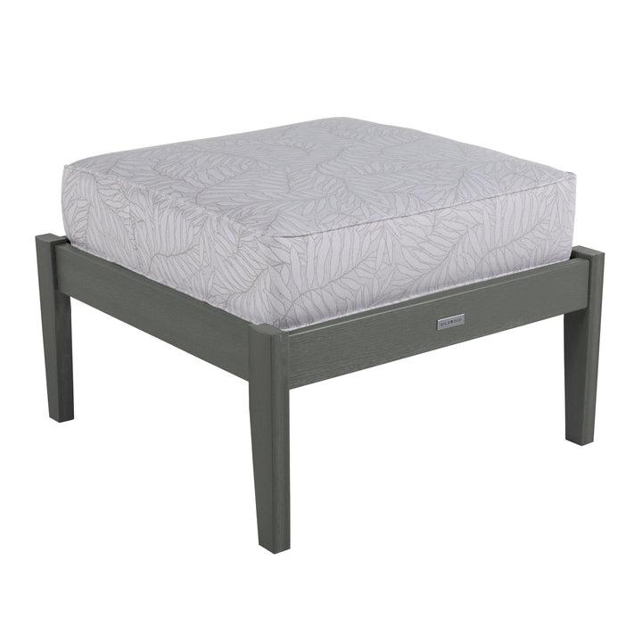 Lehigh Deep Seating Ottoman Deep Seating Highwood USA Lively Parchment Coastal Teak