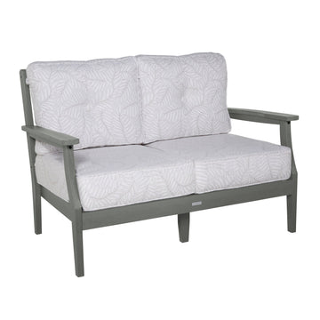 Lehigh Deep Seating Loveseat Deep Seating Highwood USA Lively Parchment Coastal Teak