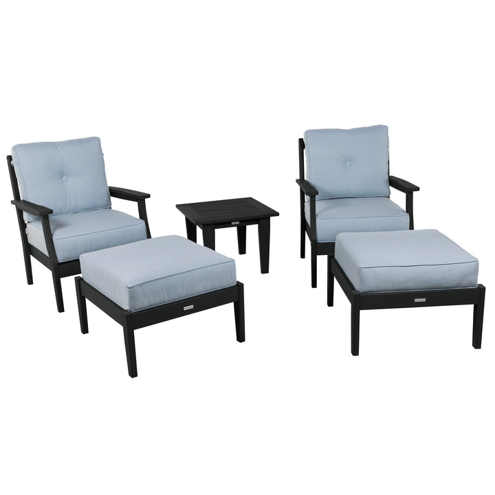 Lehigh Deep Seating 5 Piece Chairs and Ottoman Set Deep Seating Highwood USA
