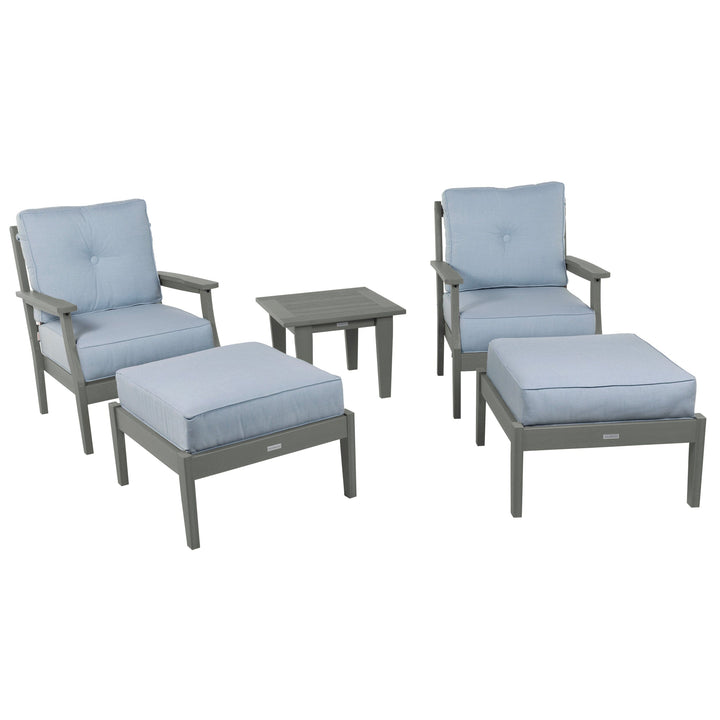 Lehigh Deep Seating 5 Piece Chairs and Ottoman Set Deep Seating Highwood USA