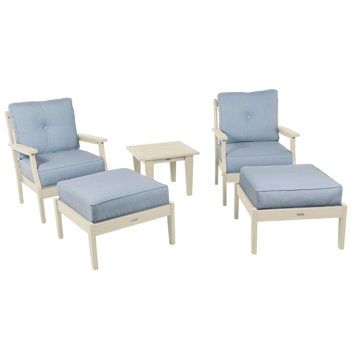 Lehigh Deep Seating 5 Piece Chairs and Ottoman Set Deep Seating Highwood USA