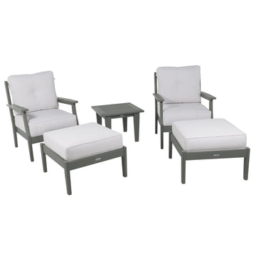 Lehigh Deep Seating 5 Piece Chairs and Ottoman Set Deep Seating Highwood USA