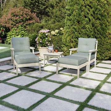 Lehigh Deep Seating 5 Piece Chairs and Ottoman Set Deep Seating Highwood USA
