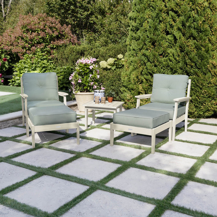 Lehigh Deep Seating 5 Piece Chairs and Ottoman Set Deep Seating Highwood USA