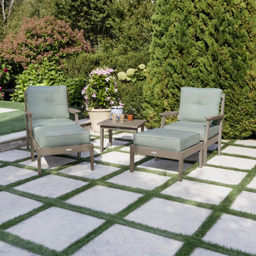 Lehigh Deep Seating 5 Piece Chairs and Ottoman Set Deep Seating Highwood USA