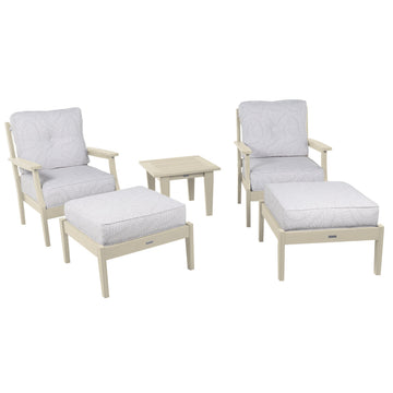 Lehigh Deep Seating 5 Piece Chairs and Ottoman Set Deep Seating Highwood USA