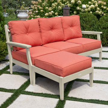 Lehigh Deep Seating 2 Piece Couch and Ottoman Set Deep Seating Highwood USA