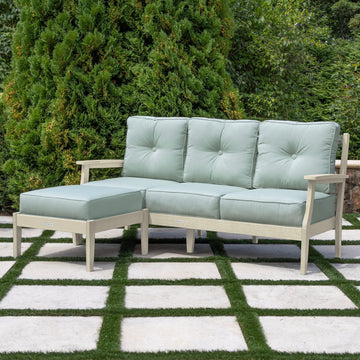 Lehigh Deep Seating 2 Piece Couch and Ottoman Set Deep Seating Highwood USA