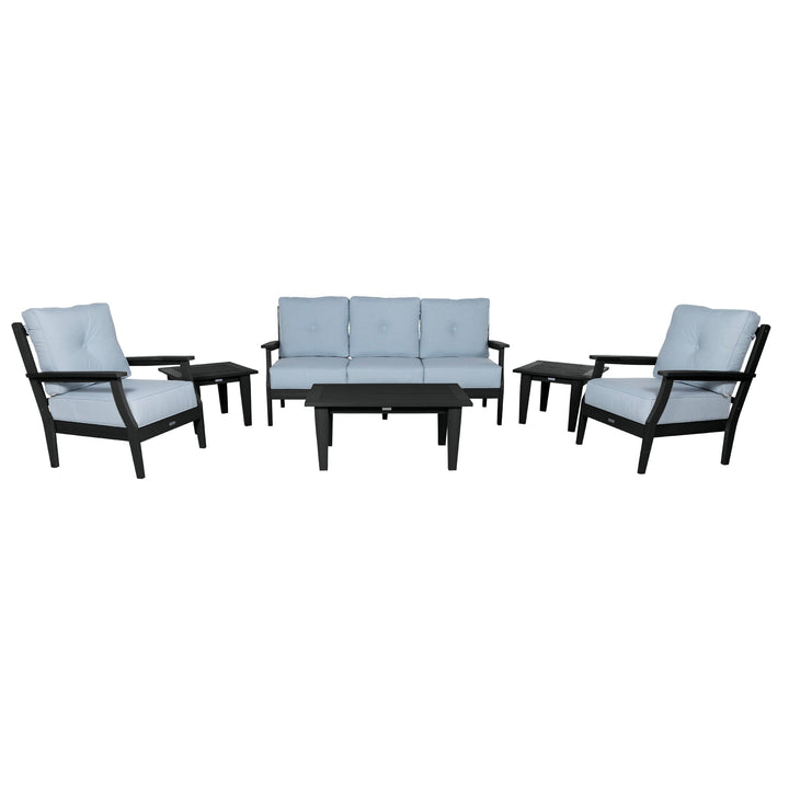 Lehigh Deep Seating 6 Piece Conversation Set Deep Seating Highwood USA Bliss Dew Black