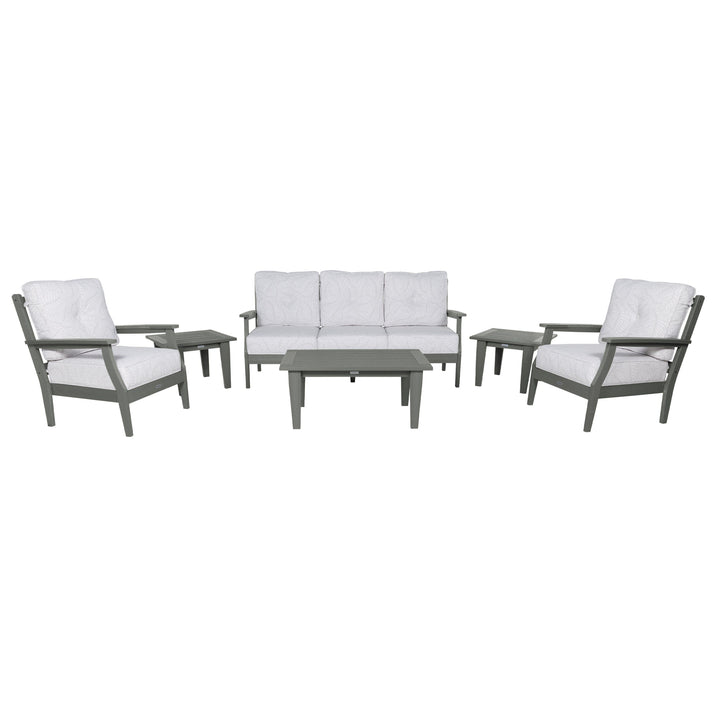 Lehigh Deep Seating 6 Piece Conversation Set Deep Seating Highwood USA Lively Parchment Coastal Teak