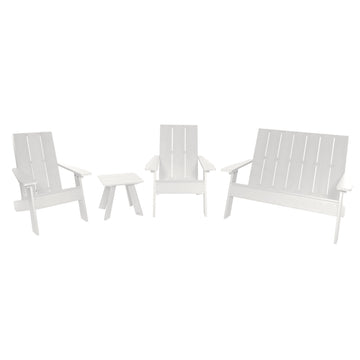 Italica Modern Adirondack 4-Piece Set Kitted Sets Highwood USA White