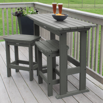 Lehigh 3pc Counter Height Balcony Set Dining Highwood USA