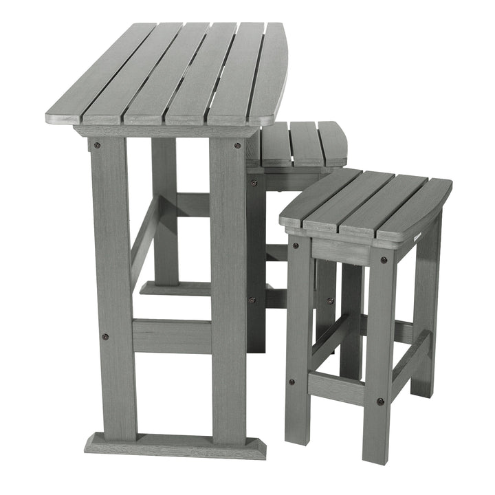 Lehigh 3pc Counter Height Balcony Set Dining Highwood USA