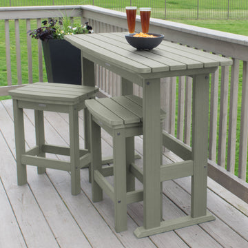 Lehigh 3pc Counter Height Balcony Set Dining Highwood USA