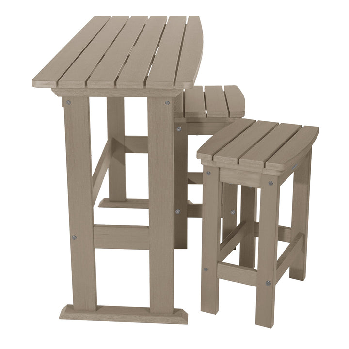 Lehigh 3pc Counter Height Balcony Set Dining Highwood USA