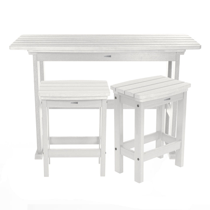 Lehigh 3pc Counter Height Balcony Set Dining Highwood USA White