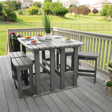 Lehigh 6pc Counter Height Balcony Set Dining Highwood USA