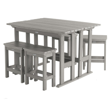 Lehigh 6pc Counter Height Balcony Set Dining Highwood USA Harbor Gray
