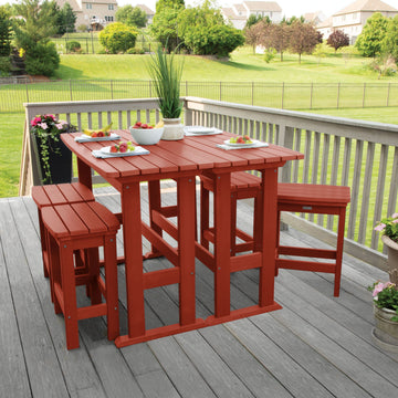 Lehigh 6pc Counter Height Balcony Set Dining Highwood USA