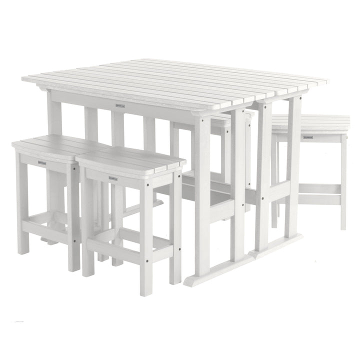 Lehigh 6pc Counter Height Balcony Set Dining Highwood USA White