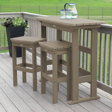 Lehigh 3pc Bar Height Balcony Set Dining Highwood USA