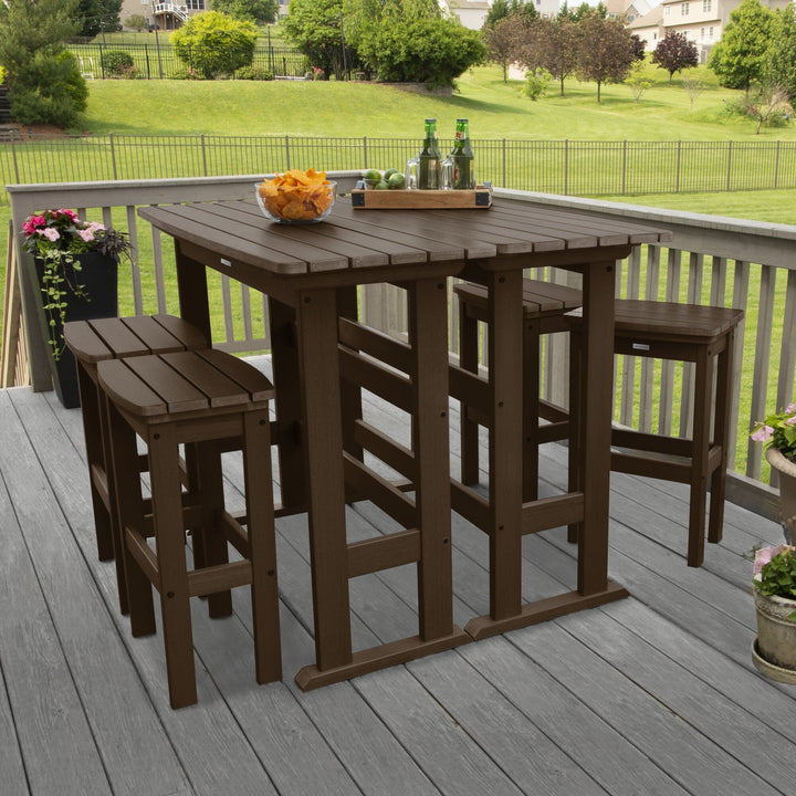 Lehigh 6pc Bar Height Balcony Set Dining Highwood USA