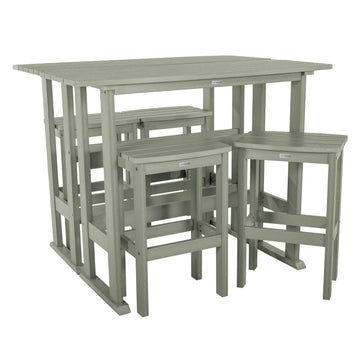 Lehigh 6pc Bar Height Balcony Set Dining Highwood USA Eucalyptus
