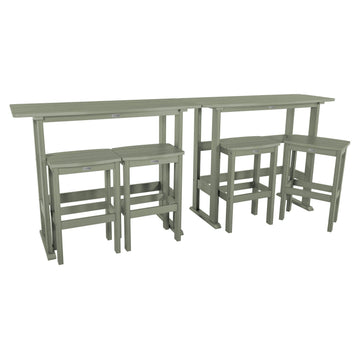 Lehigh 6pc Bar Height Balcony Set Dining Highwood USA