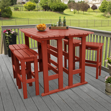 Lehigh 6pc Bar Height Balcony Set Dining Highwood USA