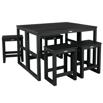 Monroe Modern Counter Height Balcony 6 Piece Set Dining Highwood USA