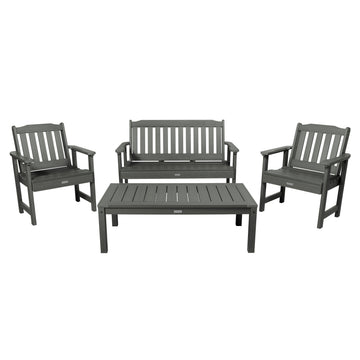 Lehigh Garden Conversation Set Kitted Sets Highwood USA Coastal Teak