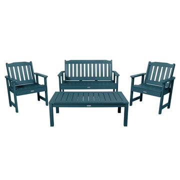 Lehigh Garden Conversation Set Kitted Sets Highwood USA Nantucket Blue