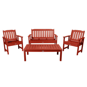 Lehigh Garden Conversation Set Kitted Sets Highwood USA Rustic Red
