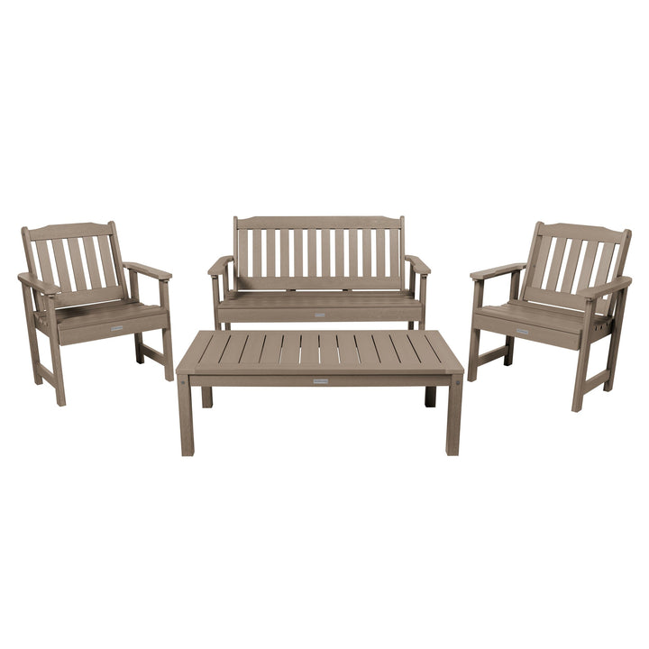 Lehigh Garden Conversation Set Kitted Sets Highwood USA Woodland Brown