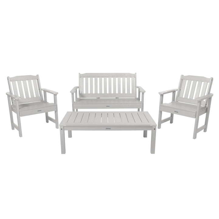 Lehigh Garden Conversation Set Kitted Sets Highwood USA White