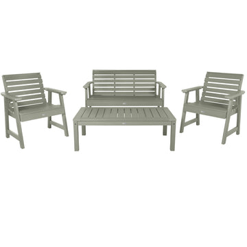 Weatherly Garden Conversation Set Kitted Sets Highwood USA Eucalyptus