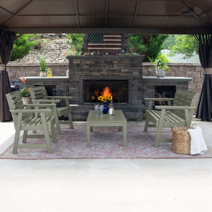Weatherly Garden Conversation Set Kitted Sets Highwood USA