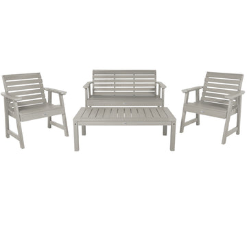 Weatherly Garden Conversation Set Kitted Sets Highwood USA Harbor Gray