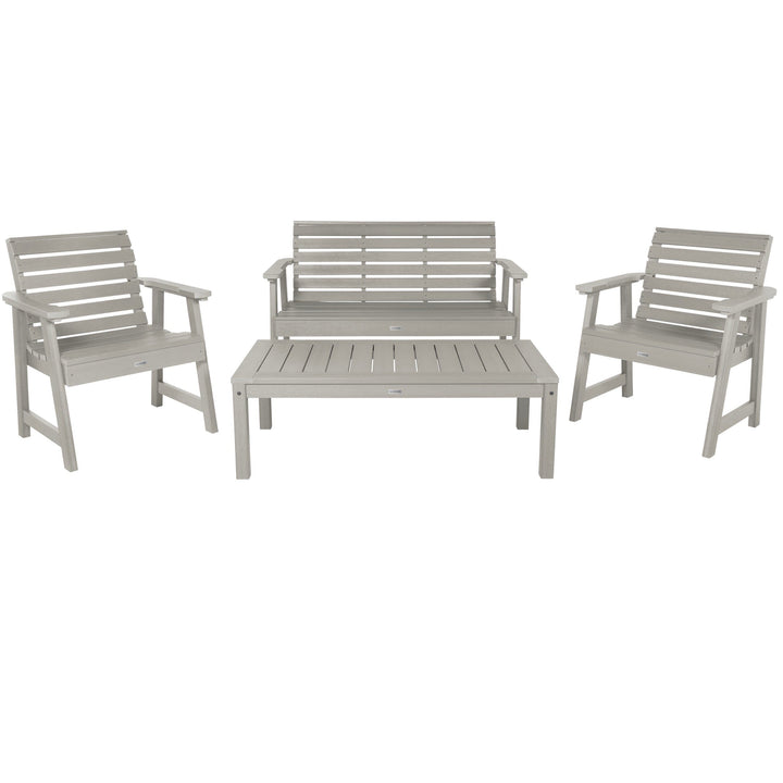 Weatherly Garden Conversation Set Kitted Sets Highwood USA Harbor Gray