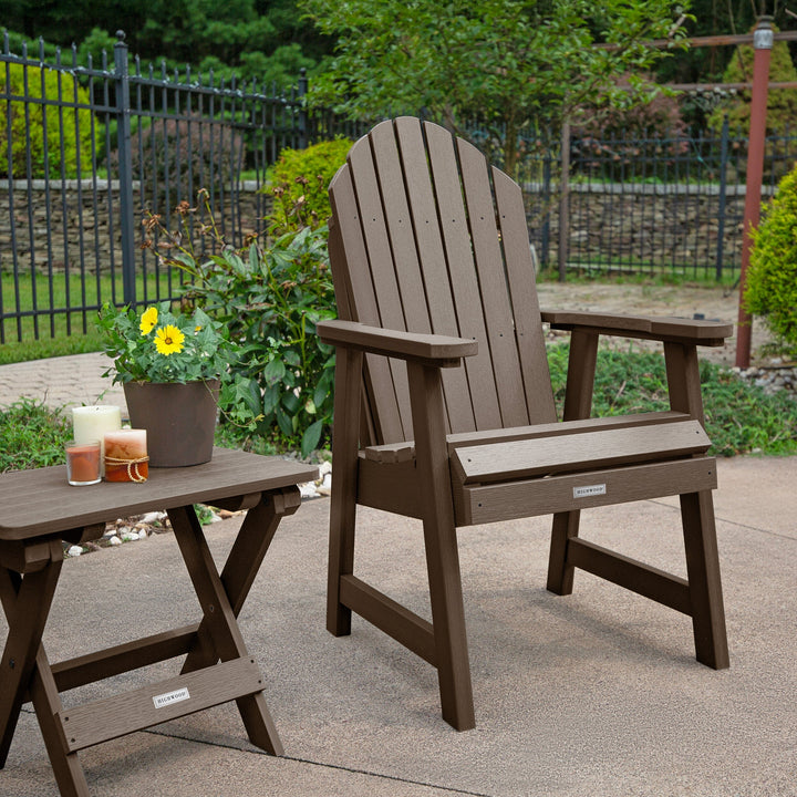 2 Hamilton Deck Chairs with Folding Side Table Kitted Sets Highwood USA