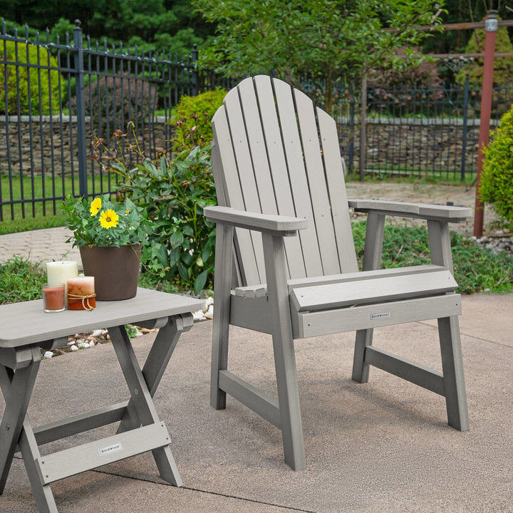 2 Hamilton Deck Chairs with Folding Side Table Kitted Sets Highwood USA