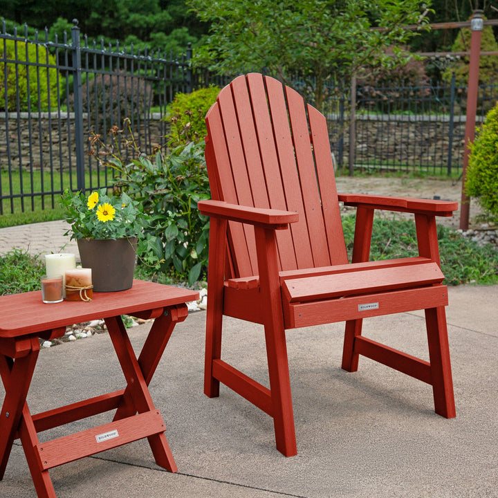 2 Hamilton Deck Chairs with Folding Side Table Kitted Sets Highwood USA
