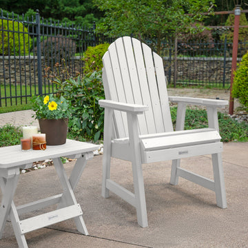 2 Hamilton Deck Chairs with Folding Side Table Kitted Sets Highwood USA