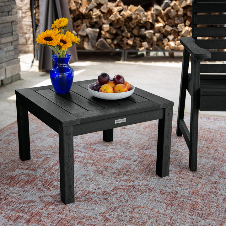 2 Weatherly Garden Chairs with Square Side Table Kitted Sets Highwood USA