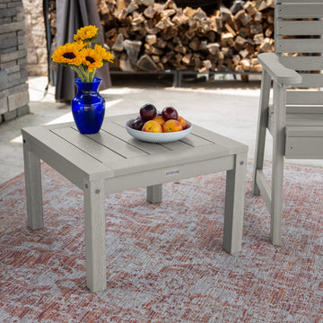 2 Weatherly Garden Chairs with Square Side Table Kitted Sets Highwood USA