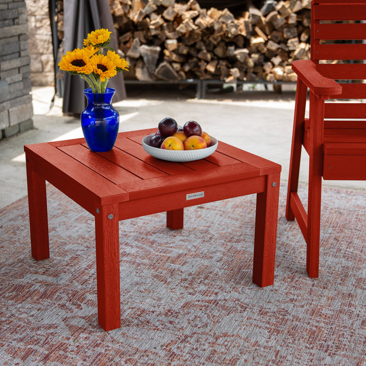 2 Weatherly Garden Chairs with Square Side Table Kitted Sets Highwood USA