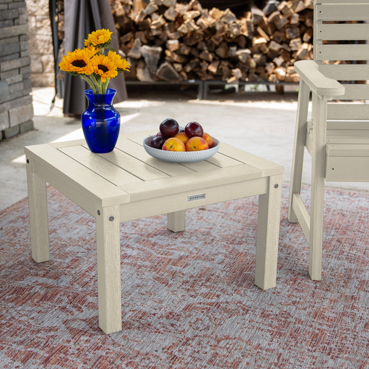 2 Weatherly Garden Chairs with Square Side Table Kitted Sets Highwood USA